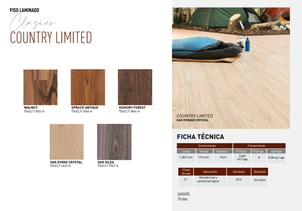 pisos laminados country limited