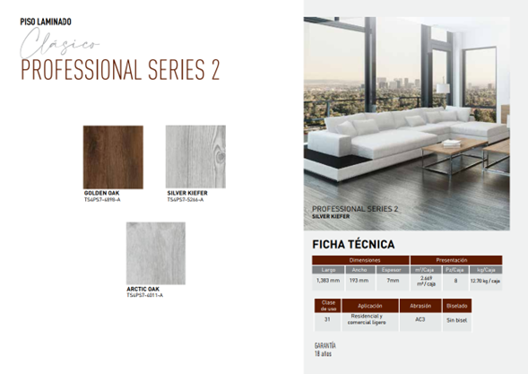pisos laminados profesional series 2